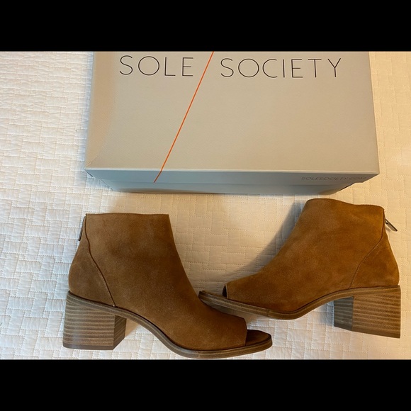 Soul society Real Suede open toe Booties - Picture 3 of 7